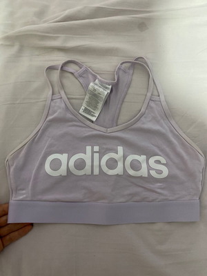 Adidas sports bra used, without pads, size M, purple