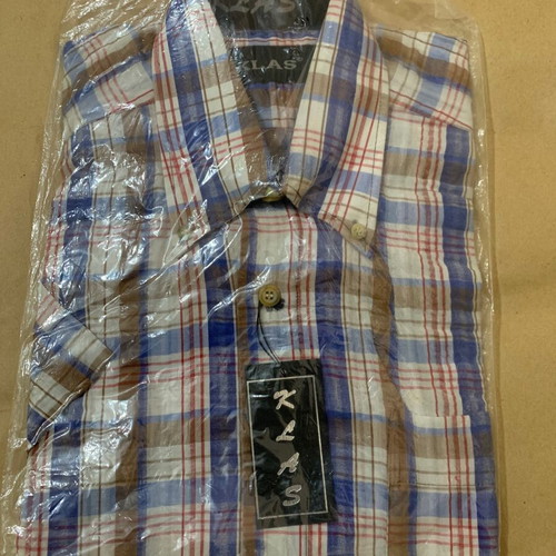Men's short-sleeve shirt M new multicolor