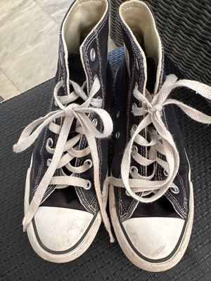 All Star authentic used black athletic shoes size 36