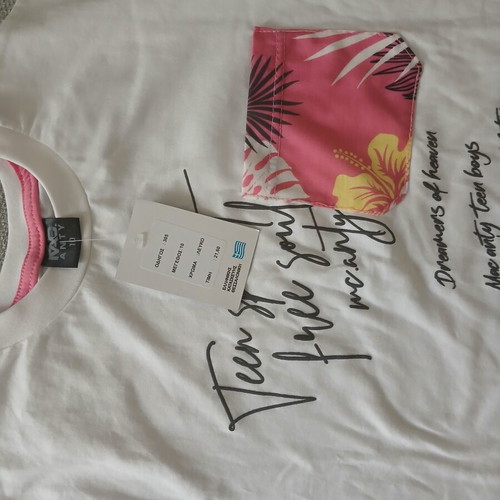 Mac girls' t-shirt new, white, size 10