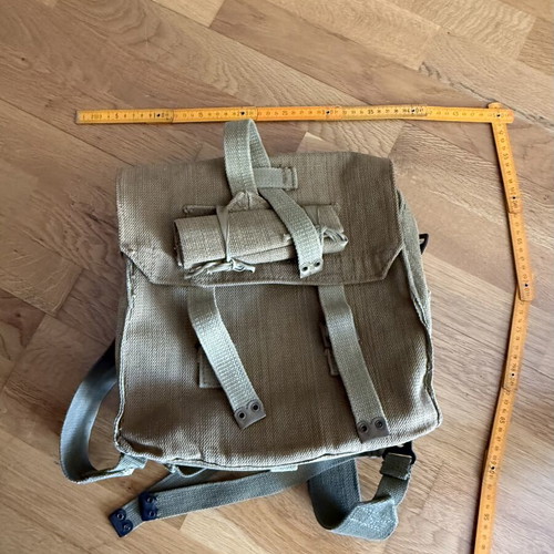 P37 Military Campaign Bag used, Greek Army vintage