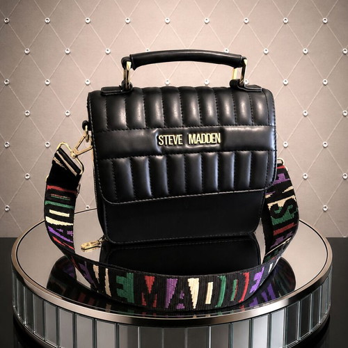 Steve Madden shoulder bag new with 2 authentic straps and metal details