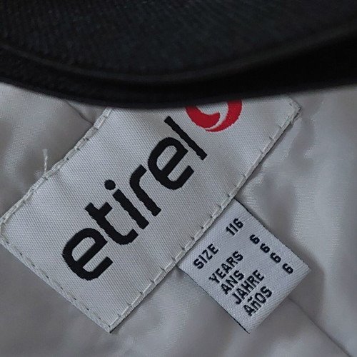 Etirel children's snow salopettes white like new, size 116