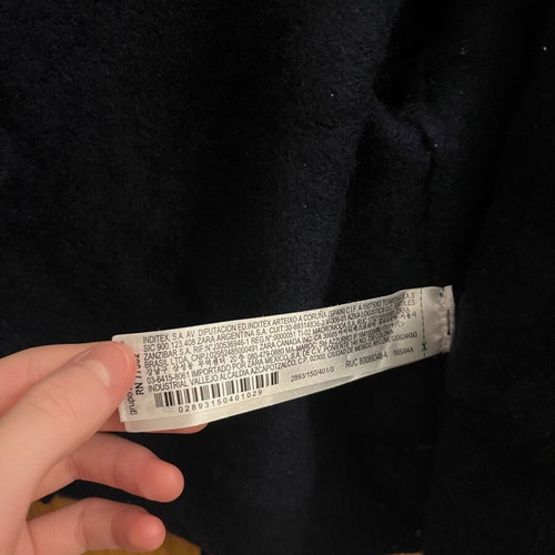 ZARA black cropped wool cardigan size S like new with gold buttons