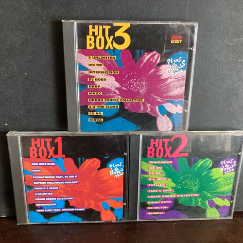 Hit Box 1 2 3 used electronic music CD set