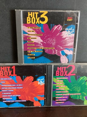 Hit Box 1 2 3 used electronic music CD set