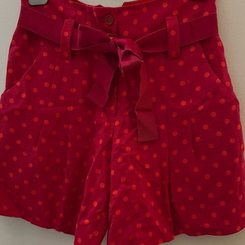 Sonia Rykiel polka dot shorts like new, size L, red pink