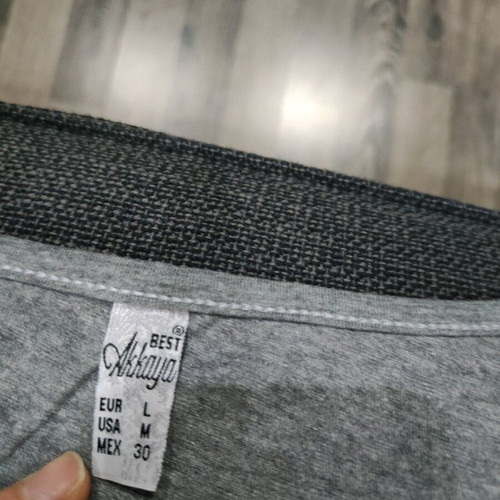T shirt blouse gray size L like new