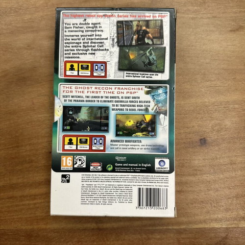 PSP Action Pack Limited Edition with Splinter Cell Essentials and Ghost Recon 2 like new