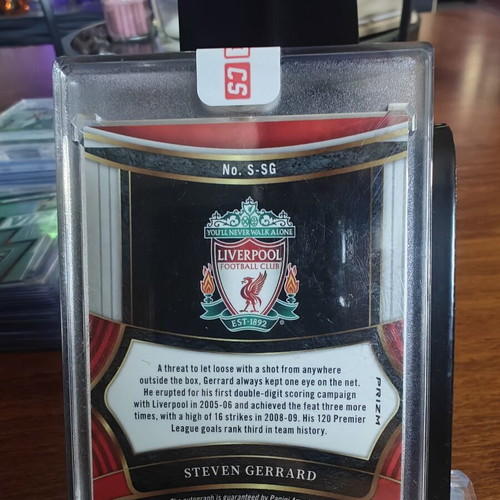 2024-25 Panini Select Premier League Signatures Steven Gerrard card
