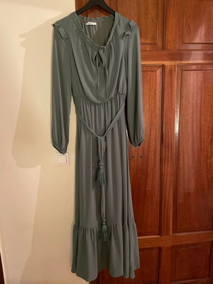 White22 women's dress new, gray-green
