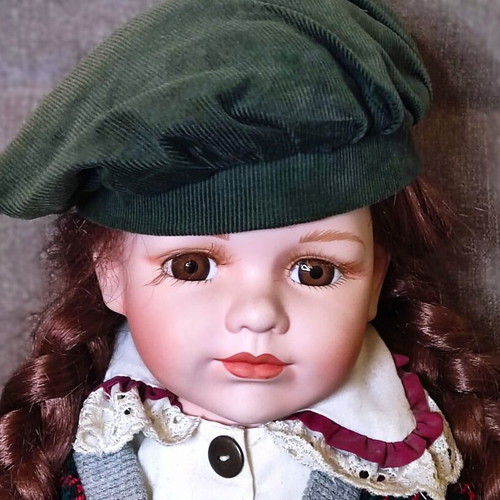 Vintage porcelain doll 48 cm like new