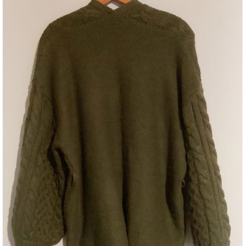 Primark knitted cardigan dark green like new
