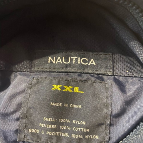 Nautica reversible men's jacket like new, waterproof and windproof, blue and yellow
