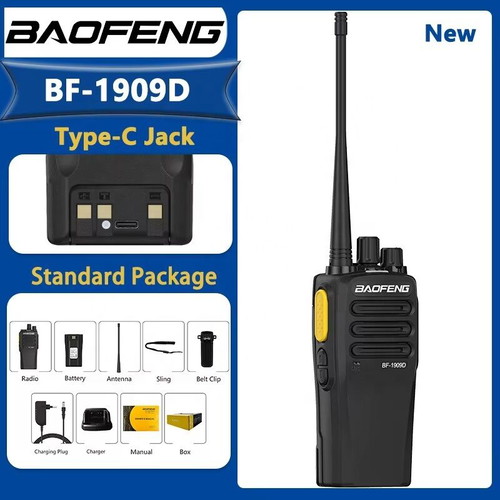 Walkie Talkie BF-1909D UHF 10 watts professional new