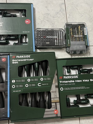 Σετ εργαλείων χειρός Parkside καινούργιο, άλλεν, torx, πένσα, τρυπάνια