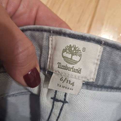 Timberland jean boys' pants used, grey, size 6 years