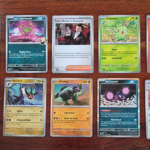 Pokemon cards, set of 10