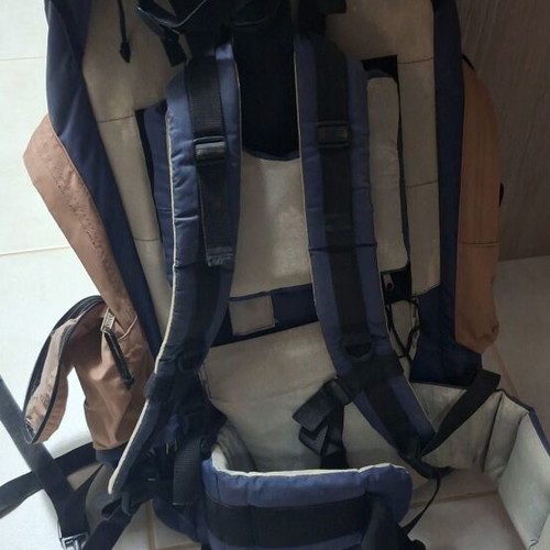 Terra camping backpack used, 65x45 cm, multiple pockets