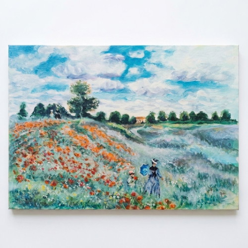 Oil painting inspired by Claude Monet, new, 25x35 cm
