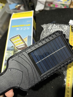 Solar LED light with motion sensor and remote control