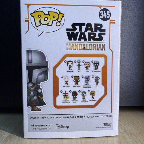 Funko Pop Star Wars The Mandalorian Metallic Amazon Exclusive 345 mint