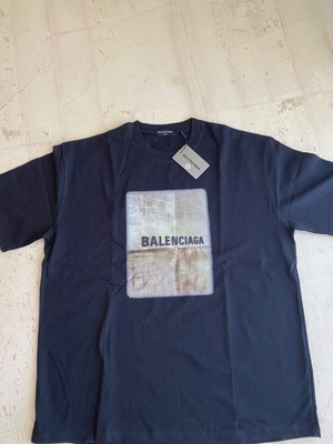 Balenciaga Ανδρική Μπλούζα T-shirt Μπλε XL Σαν Καινούργιο