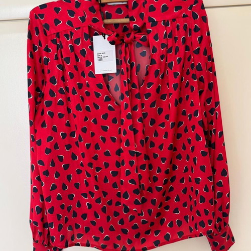 Longsleeve Blouse Women Twenty 29 new, red with black heart print