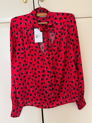 Longsleeve Blouse Women Twenty 29 new, red with black heart print