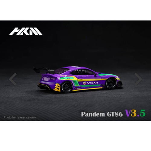 HKM 1/64 Pandem Toyota GT86 V3.5 EVA01 ATEAM limited edition toy car new