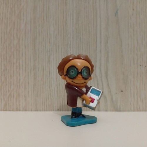 Kinder Joy Surprise figure used, funny school students
