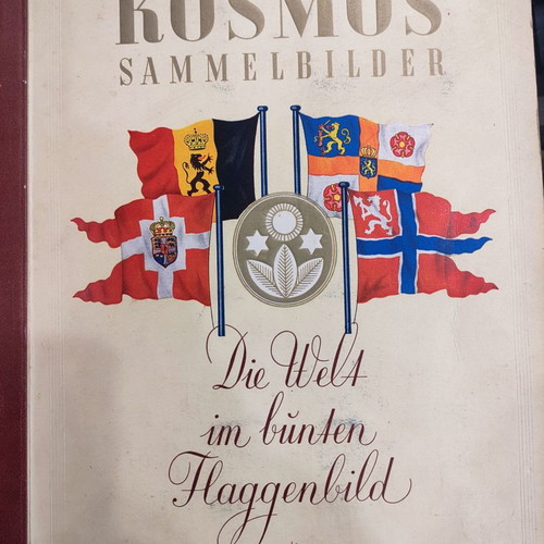 Album with European countries flags used