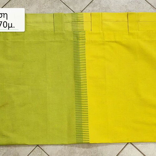 Curtain set with two pillowcases