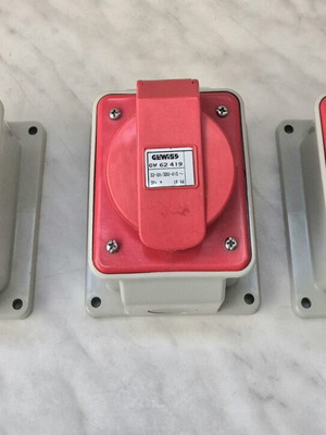 Gewiss Industrial Wall Plugs GW 62 419 New Pack of 3