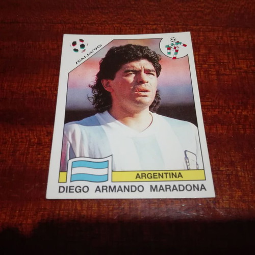 Panini sticker Maradona Italia 90 used