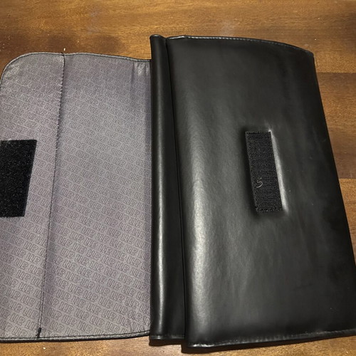 Black leather CD case with 24 sleeves