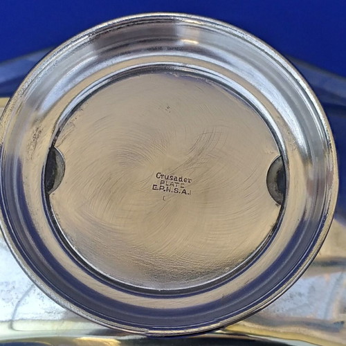 Crusader Large Silver-Plated Bowl used, vintage Australian 1930s