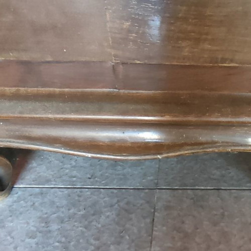 Table and buffet used, set