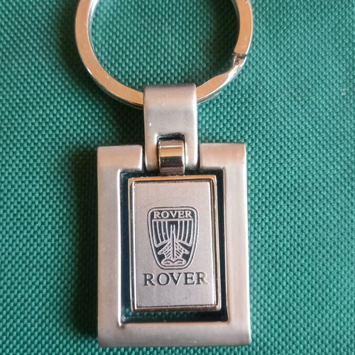 Vintage Rover Spinning Keychain New Old Stock NOS, heavy metal 38g