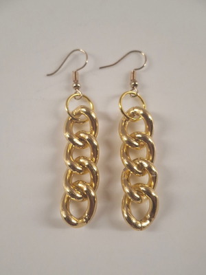Gold Chain Dangling Earrings new