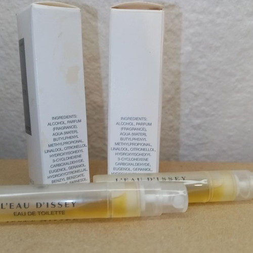 L'EAU D'ISSEY Eau de toilette used, pack of 2, vintage