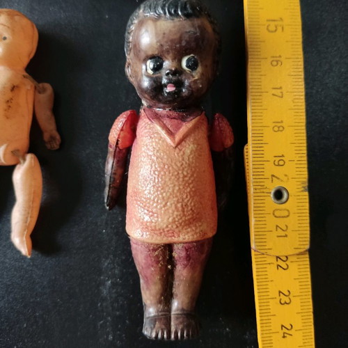 Celluloid dolls used, pack of 5 in various sizes