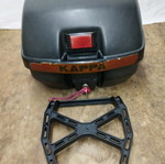 Motorcycle case used with base and lock