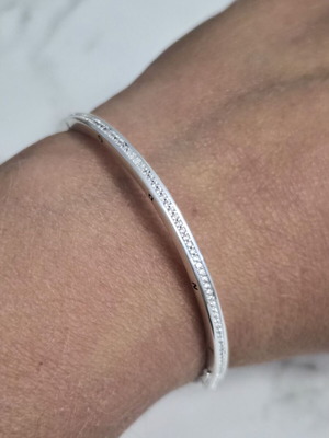 Pandora classic silver 925 bracelet with stones, new, 18 cm