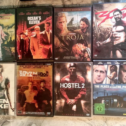 DVD movies pack like new, horror and drama German editions