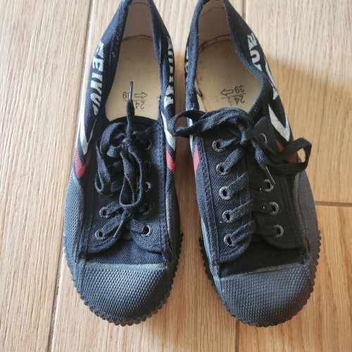 Feiyue athletic shoes unisex used for martial arts black and white