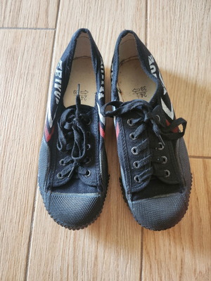 Feiyue athletic shoes unisex used for martial arts black and white