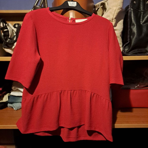 Sandro Paris blouse new, red, size S
