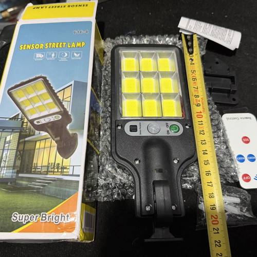 Solar LED light with motion sensor and remote control