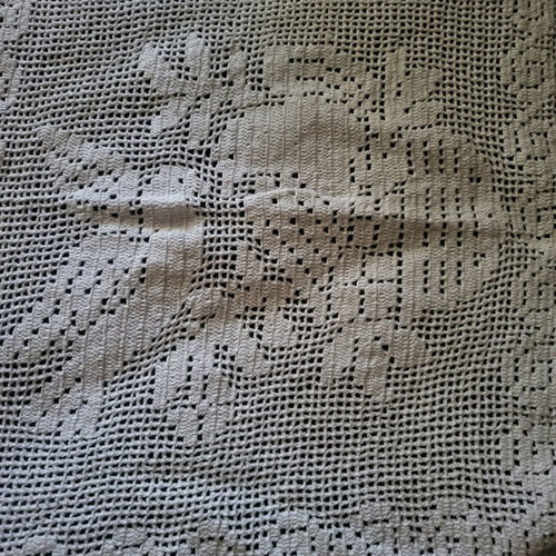 Set of handmade dove lace backgrounds like new